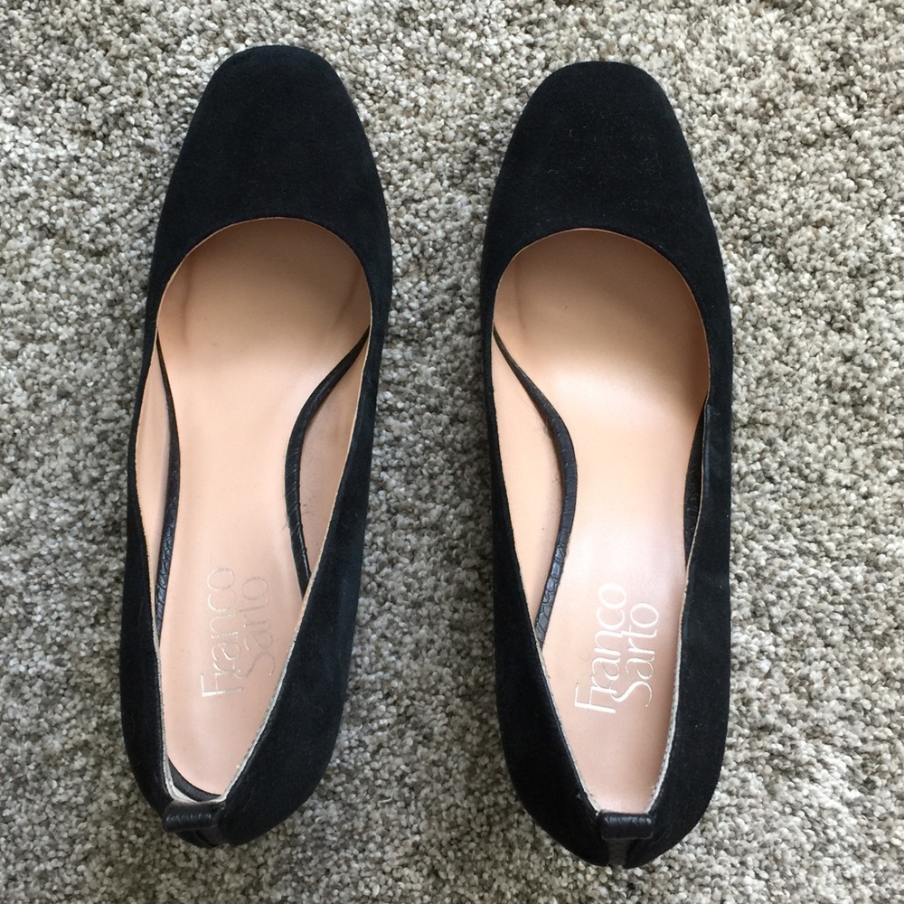 Franco Sarto | Ingall Black Suede Pumps | Sz 9.5